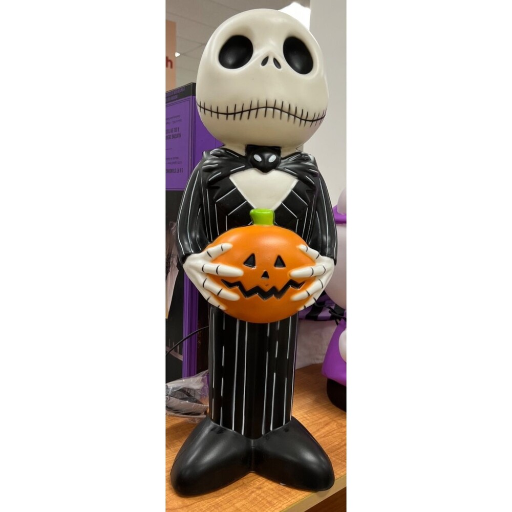 Gemmy Lighted Blow Mold Disney Jack Skellington 24" Outdoor Decor NEW